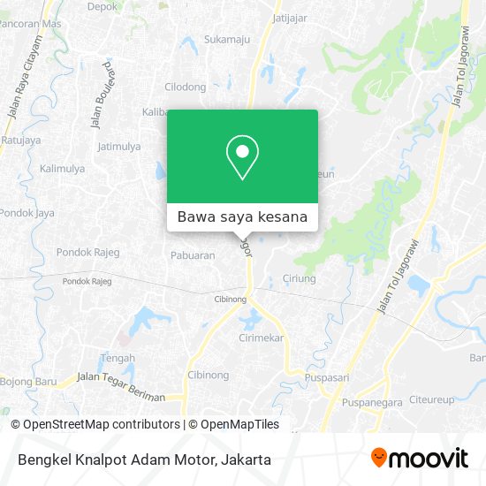 Peta Bengkel Knalpot Adam Motor