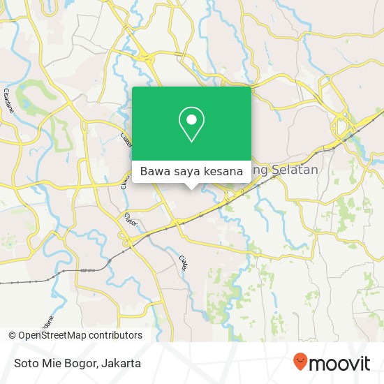 Peta Soto Mie Bogor