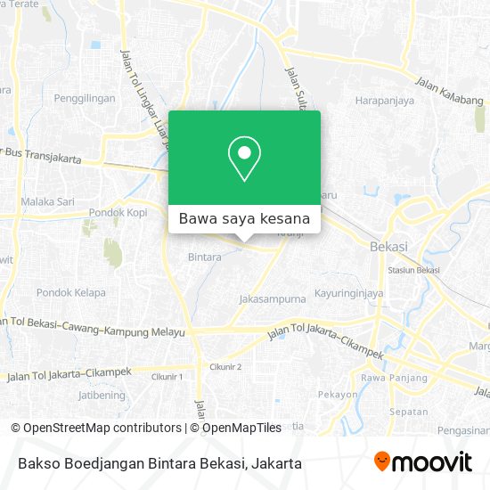 Peta Bakso Boedjangan Bintara Bekasi