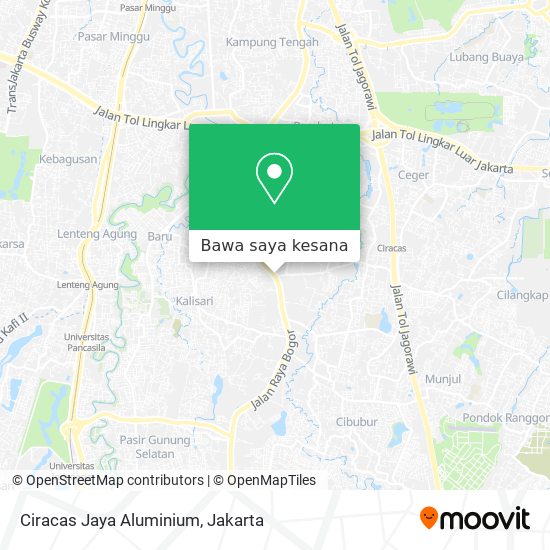 Peta Ciracas Jaya Aluminium