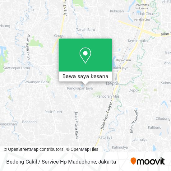 Peta Bedeng Cakil / Service Hp Maduphone