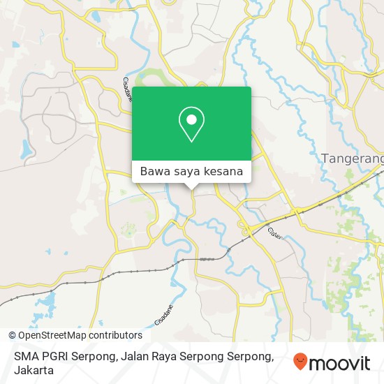 Peta SMA PGRI Serpong, Jalan Raya Serpong Serpong