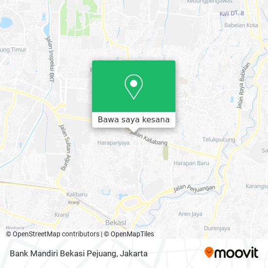 Peta Bank Mandiri Bekasi Pejuang