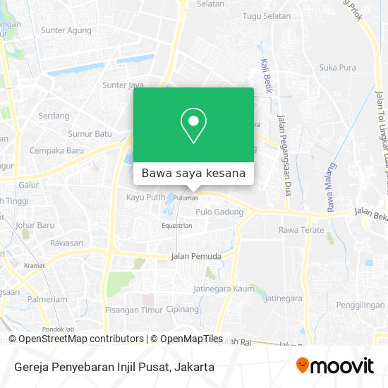 Peta Gereja Penyebaran Injil Pusat