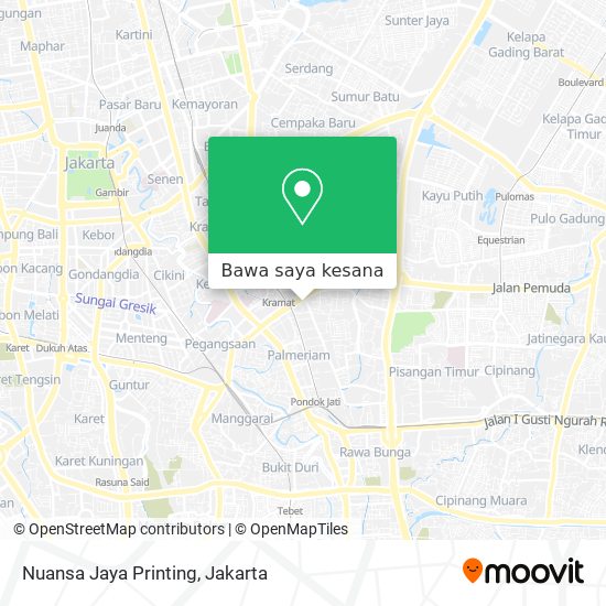 Peta Nuansa Jaya Printing