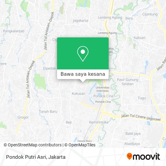 Peta Pondok Putri Asri