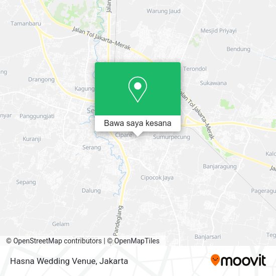 Peta Hasna Wedding Venue, Jalan K. H. Abdul Fatah Hasan