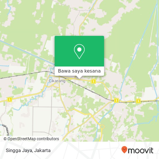 Peta Singga Jaya, Jalan Gatot Subroto Cikarang Utara