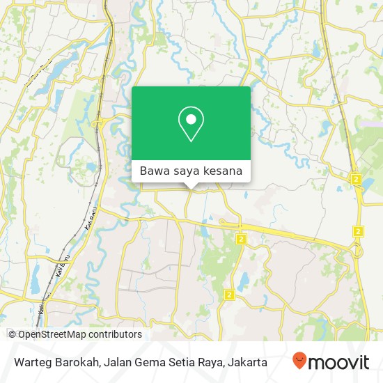 Peta Warteg Barokah, Jalan Gema Setia Raya