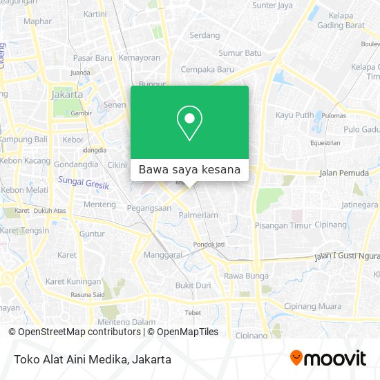 Peta Toko Alat Aini Medika