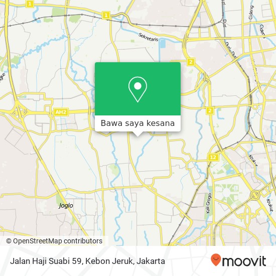 Peta Jalan Haji Suabi 59, Kebon Jeruk