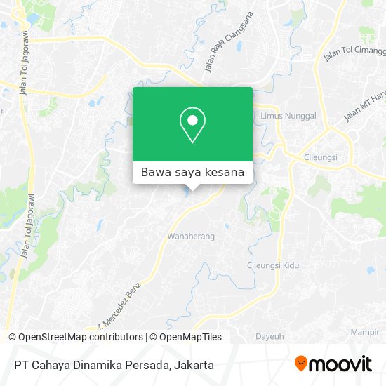 Peta PT Cahaya Dinamika Persada