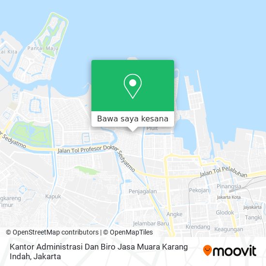 Peta Kantor Administrasi Dan Biro Jasa Muara Karang Indah