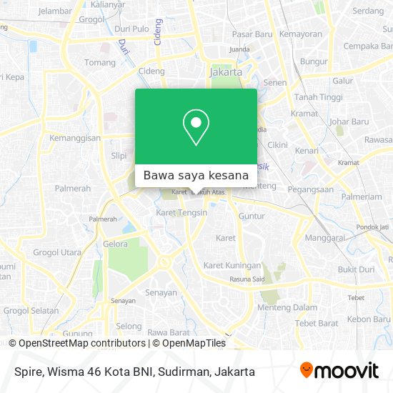 Peta Spire, Wisma 46 Kota BNI, Sudirman