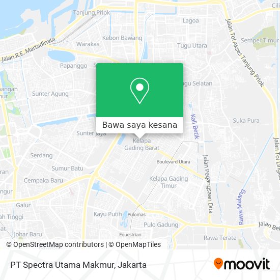 Peta PT Spectra Utama Makmur