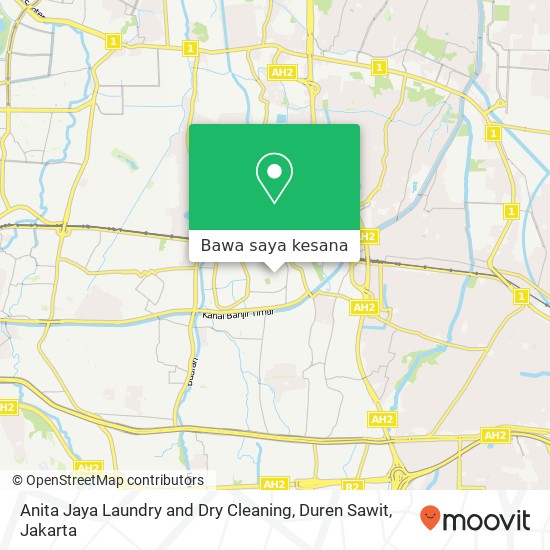 Peta Anita Jaya Laundry and Dry Cleaning, Duren Sawit