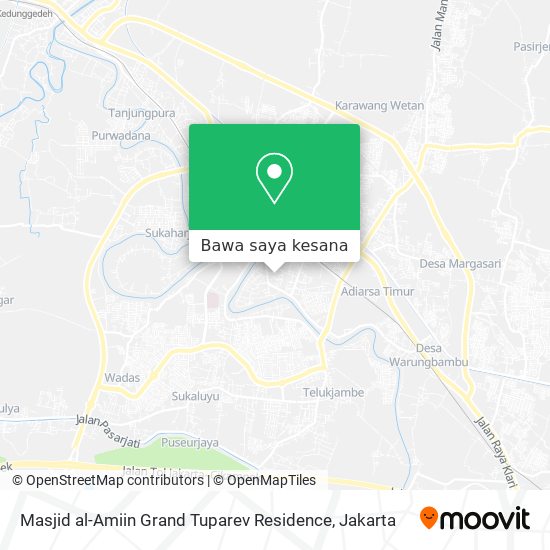 Peta Masjid al-Amiin Grand Tuparev Residence