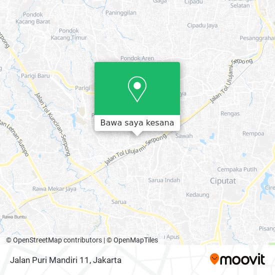 Peta Jalan Puri Mandiri 11