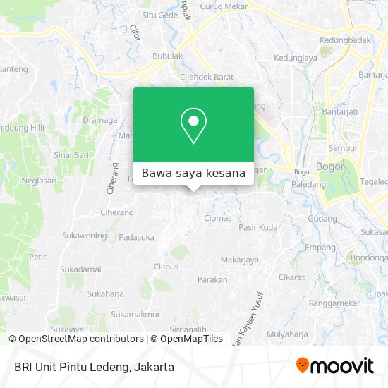 Peta BRI Unit Pintu Ledeng