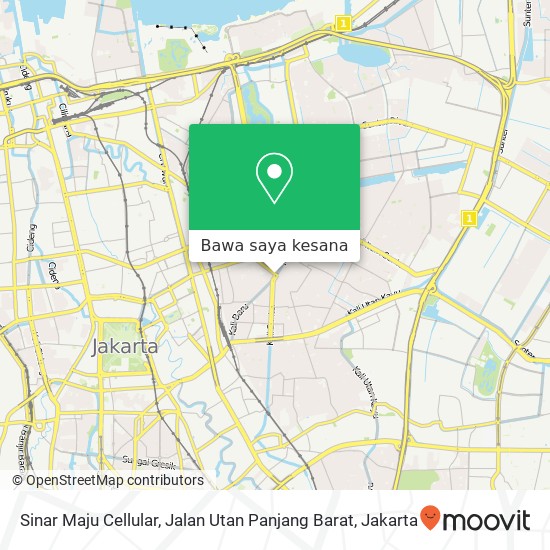 Peta Sinar Maju Cellular, Jalan Utan Panjang Barat