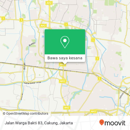 Peta Jalan Warga Bakti 83, Cakung