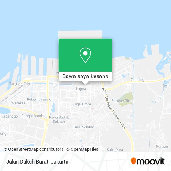 Peta Jalan Dukuh Barat