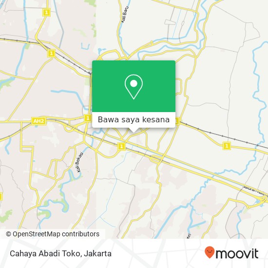 Peta Cahaya Abadi Toko, Bekasi Timur