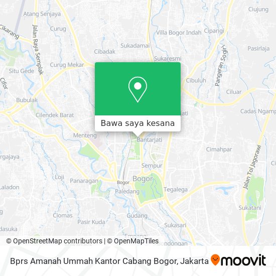 Peta Bprs Amanah Ummah Kantor Cabang Bogor