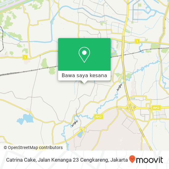 Peta Catrina Cake, Jalan Kenanga 23 Cengkareng
