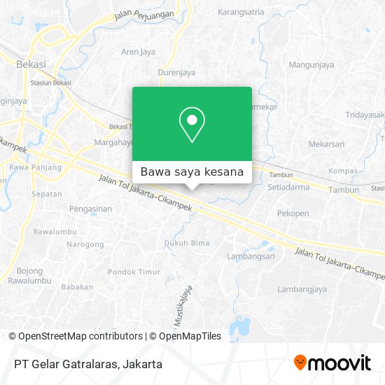 Peta PT Gelar Gatralaras