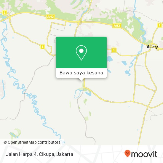 Peta Jalan Harpa 4, Cikupa