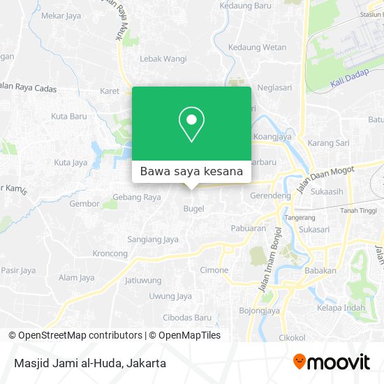 Peta Masjid Jami al-Huda