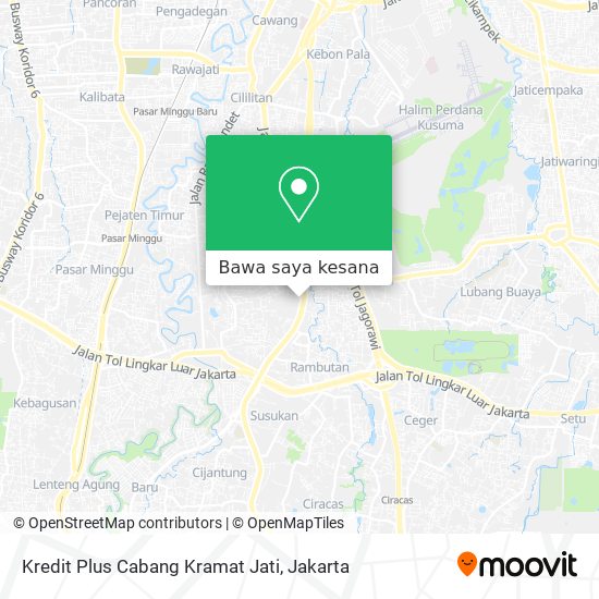 Peta Kredit Plus Cabang Kramat Jati