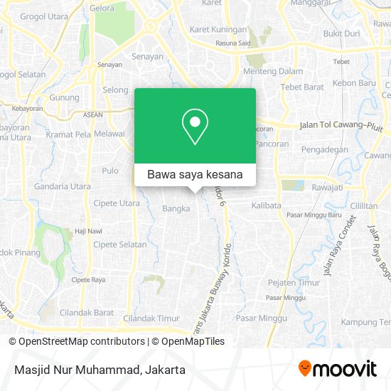Peta Masjid Nur Muhammad