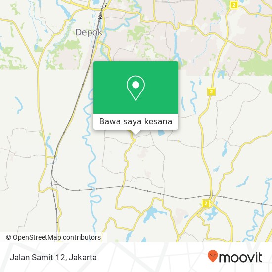 Peta Jalan Samit 12, Cilodong Depok 16472