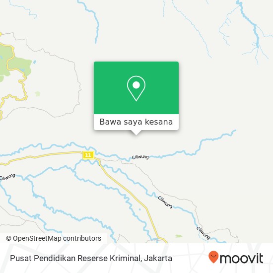 Peta Pusat Pendidikan Reserse Kriminal