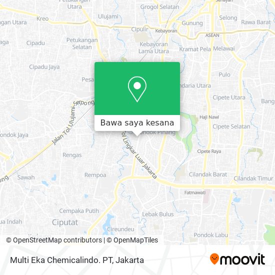 Peta Multi Eka Chemicalindo. PT