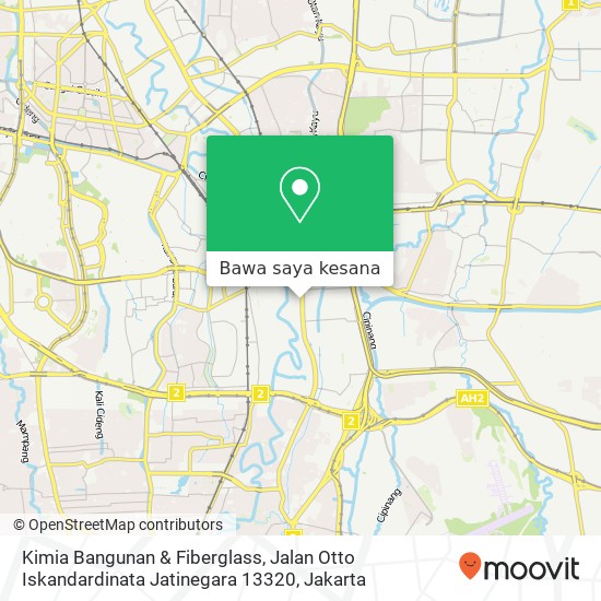 Peta Kimia Bangunan & Fiberglass, Jalan Otto Iskandardinata Jatinegara 13320