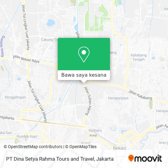 Peta PT Dina Setya Rahma Tours and Travel