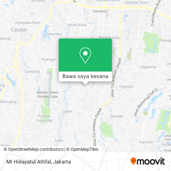 Peta MI Hidayatul Athfal