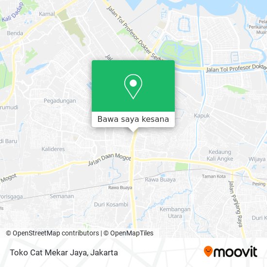 Peta Toko Cat Mekar Jaya