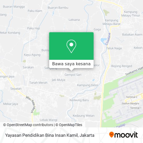 Peta Yayasan Pendidikan Bina Insan Kamil