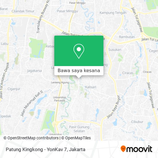 Peta Patung Kingkong - YonKav 7