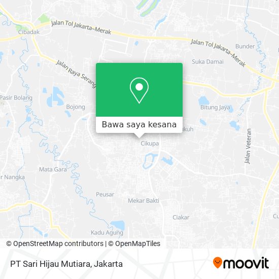 Peta PT Sari Hijau Mutiara