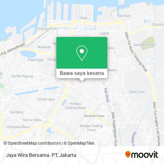 Peta Jaya Wira Bersama. PT