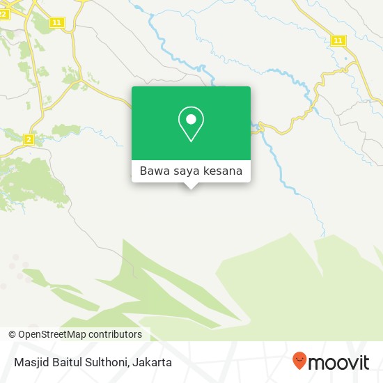 Peta Masjid Baitul Sulthoni