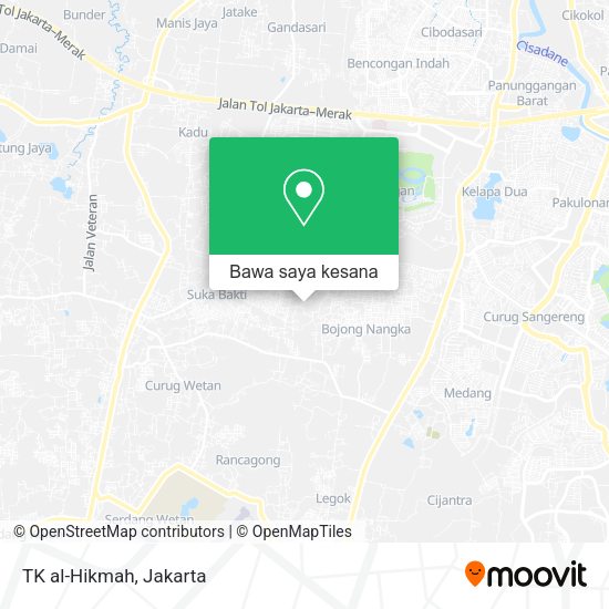Peta TK al-Hikmah, Perum Binong Permai Blok R Curug