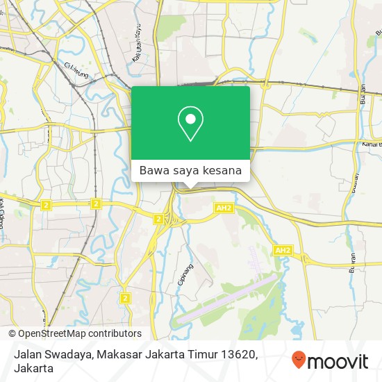 Peta Jalan Swadaya, Makasar Jakarta Timur 13620