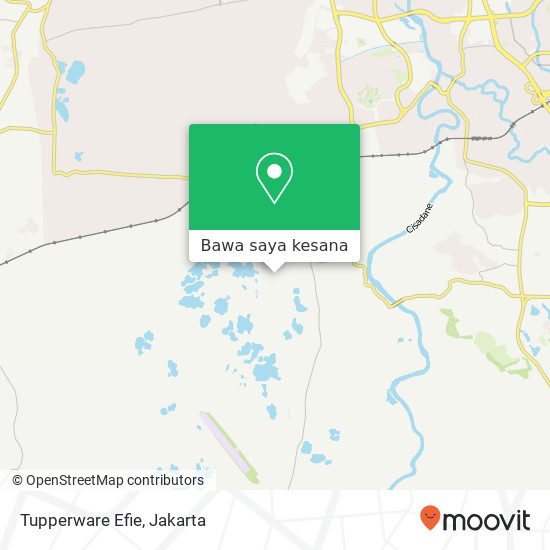 Peta Tupperware Efie, Cisauk Tangerang