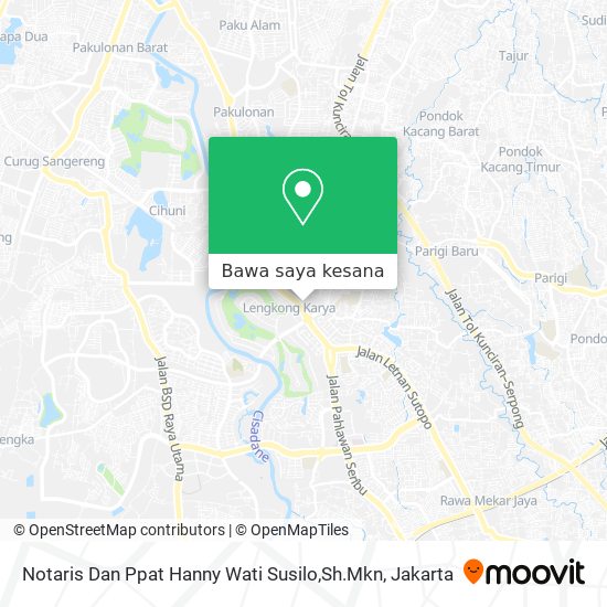 Peta Notaris Dan Ppat Hanny Wati Susilo,Sh.Mkn